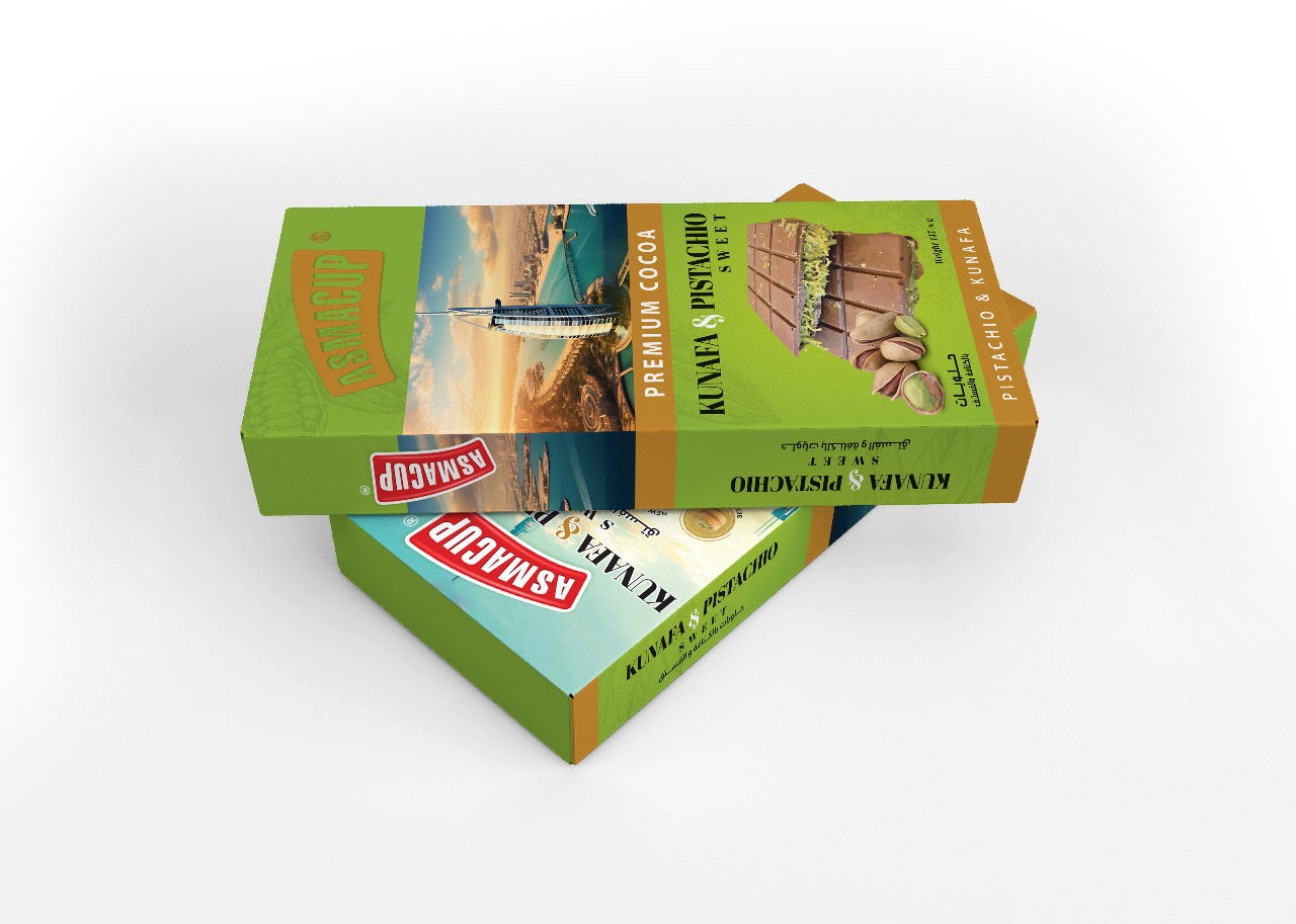 Kunafa & pistachio sweet (Dubai Bar)